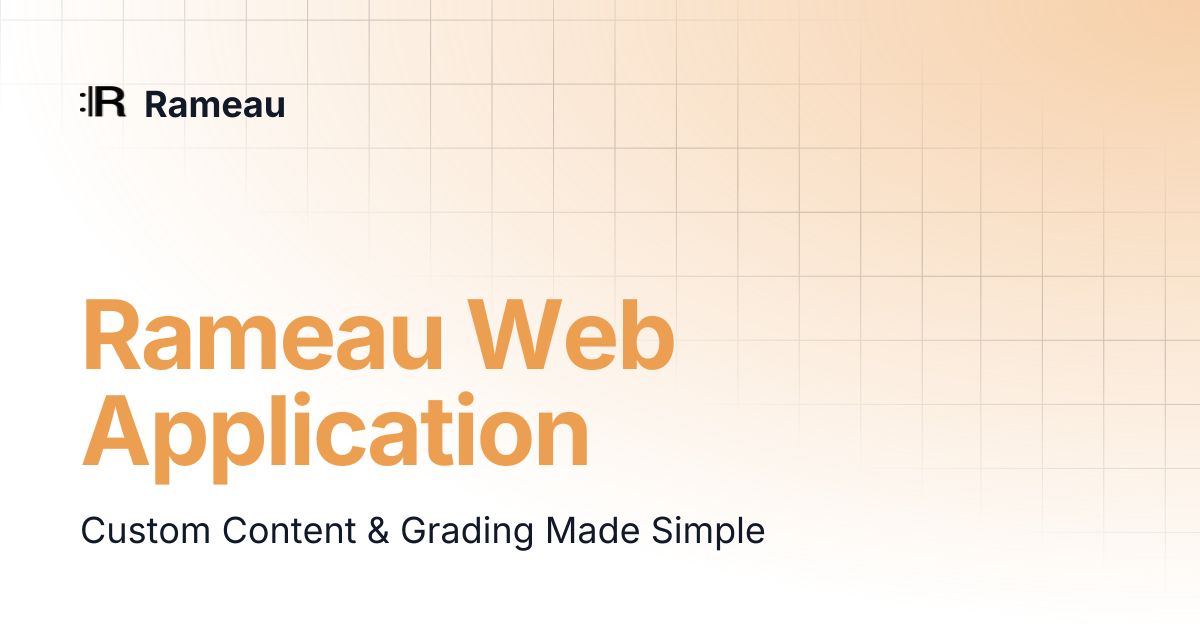 Rameau Web Application | Rameau